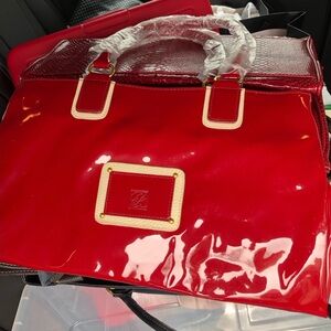 Red Patent Leather Handbag